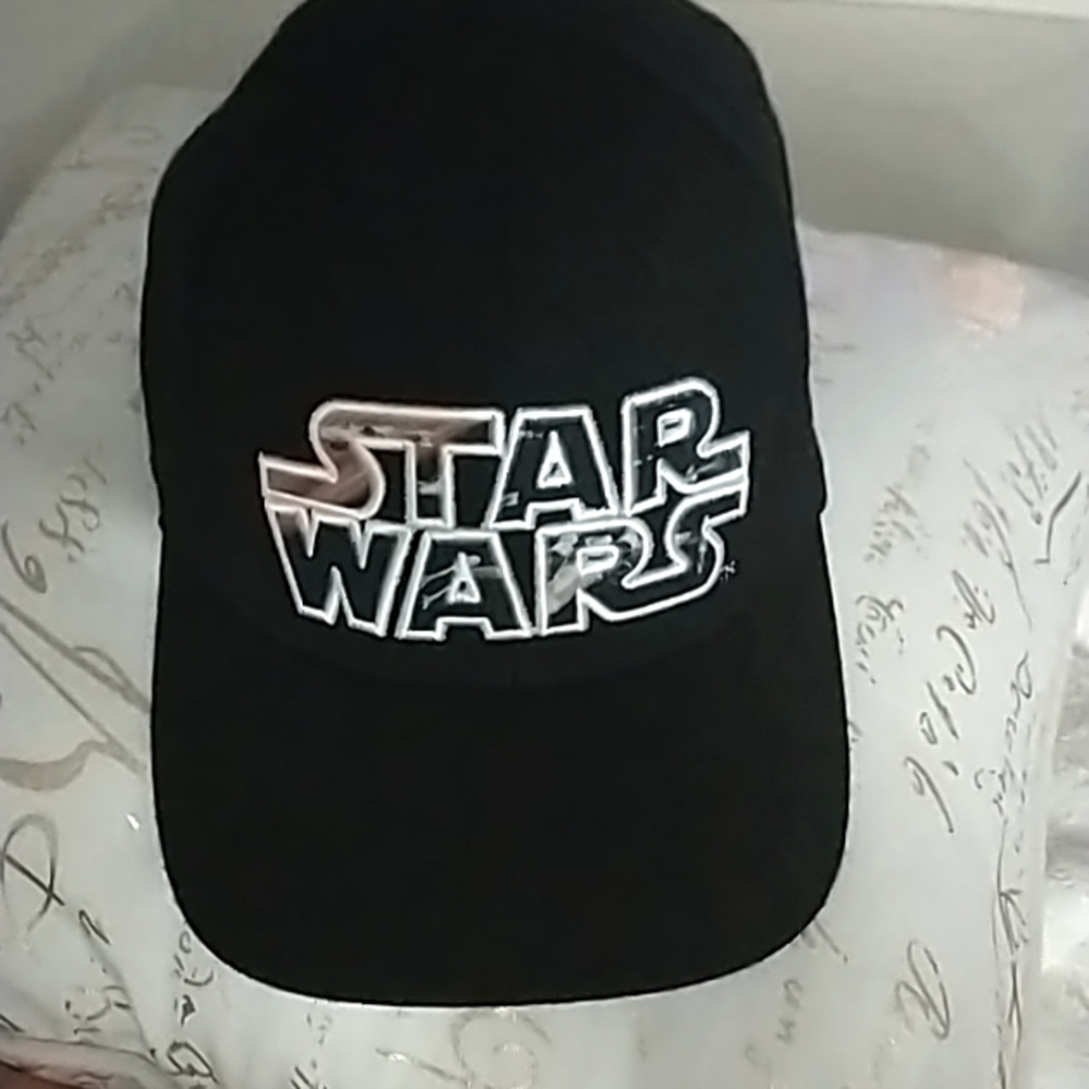 Star Wars Hat Cap Black & White Embroidery Snapback  adjustable